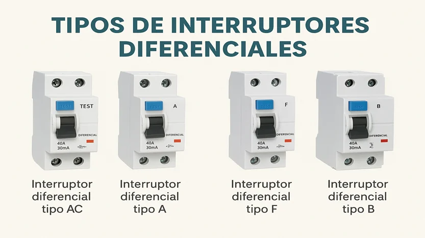 tipos de interruptores diferenciales