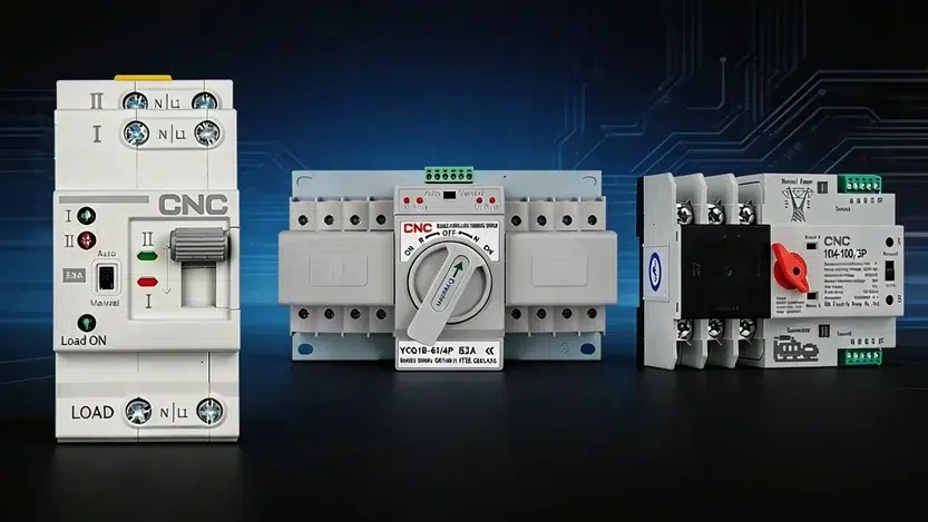 interruptor de transferencia automática ATS para cuadros eléctricos