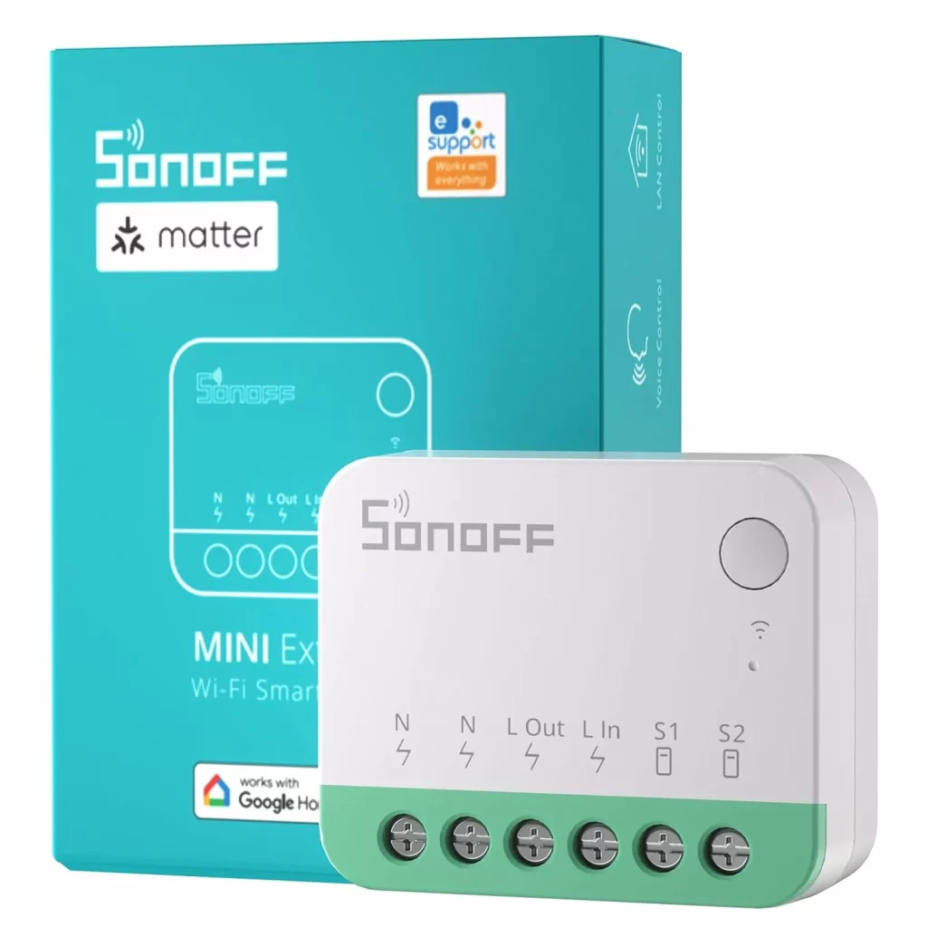 Sonoff MINIR4M relé WiFi Matter empotrable